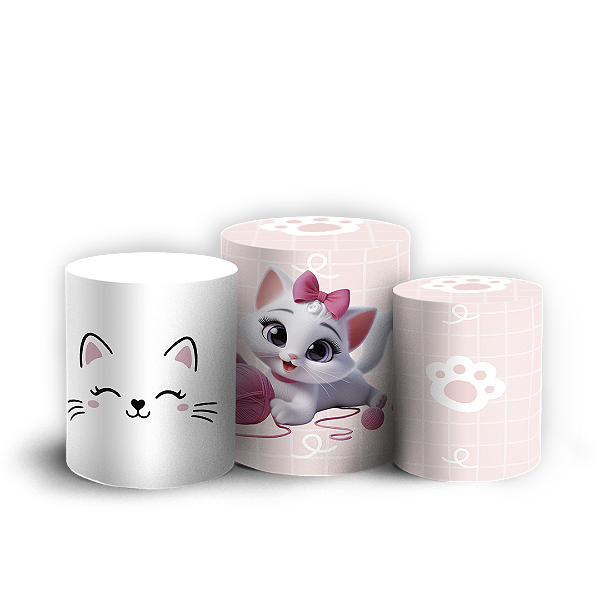 Trio Cilindro - Gata Marie - Sublimado 3D