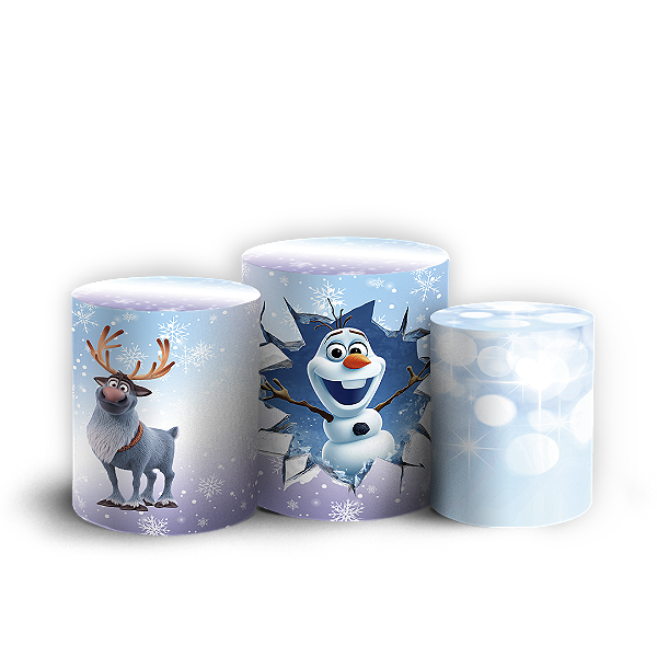 Trio Cilindro - Frozen - Sublimado 3D