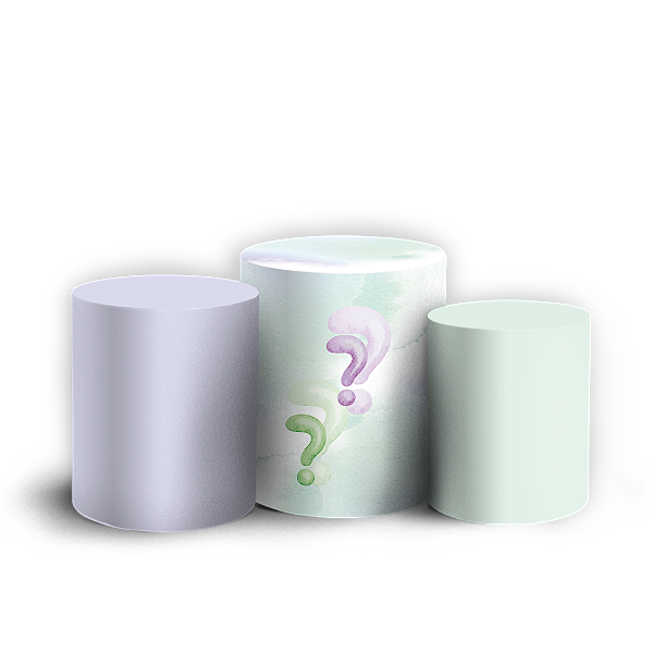 Trio Cilindro - Revelação - Sublimado 3D