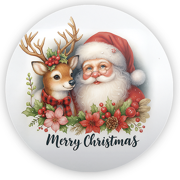 Painel Redondo - Natal - Sublimado 3D