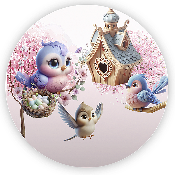 Painel Redondo - Jardim - Sublimado 3D