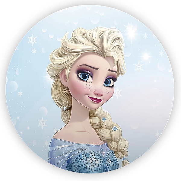 Painel Redondo - Frozen - Sublimado 3D