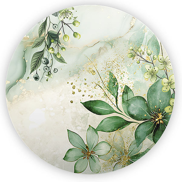 Painel Redondo - Floral - Sublimado 3D