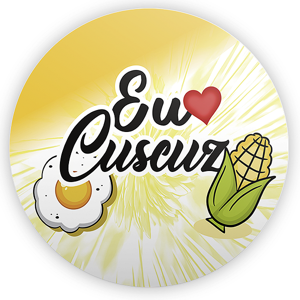 Painel Redondo - Cuscuz - Sublimado 3D