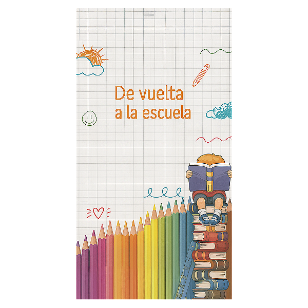 Faixa Lateral - De Vuelta A La Escuela - Sublimado 3D