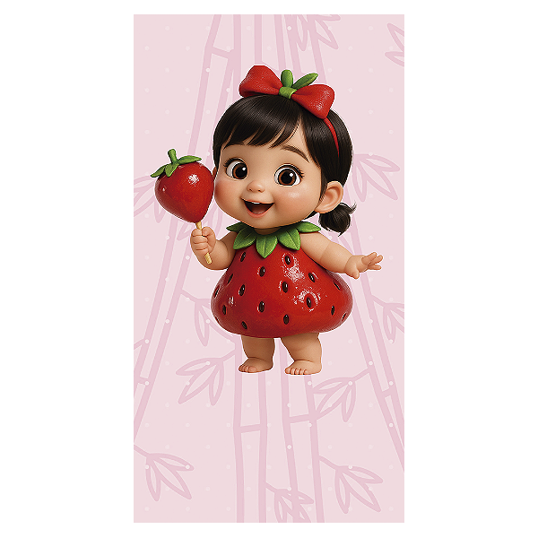 Faixa Lateral - Morango Do Amor - Sublimado 3D