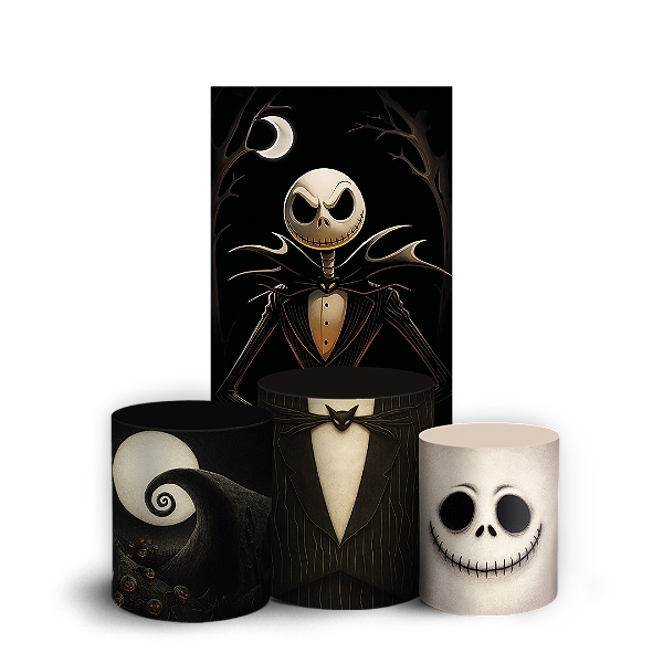 Faixa Lateral e Trio Cilindro Sublimado 3D Vest Facil - O Estranho Mundo De Jack