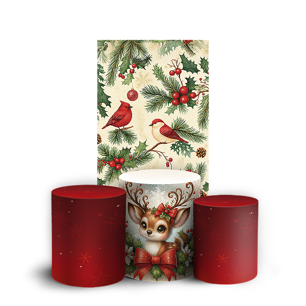 Faixa Lateral e Trio Cilindro Sublimado 3D Vest Facil - Natal