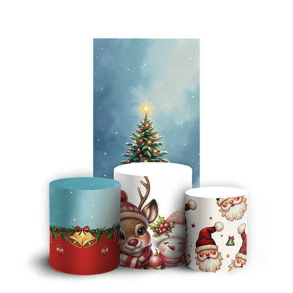 Faixa Lateral e Trio Cilindro Sublimado 3D Vest Facil - Natal