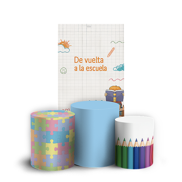 Faixa Lateral e Trio Cilindro Sublimado 3D Vest Facil - De Vuelta A La Escuela