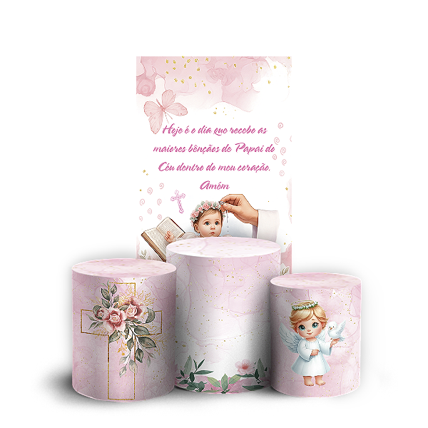 Faixa Lateral e Trio Cilindro Sublimado 3D Vest Facil - Batizado