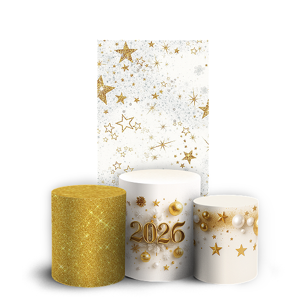 Faixa Lateral e Trio Cilindro Sublimado 3D Vest Facil - Ano Novo