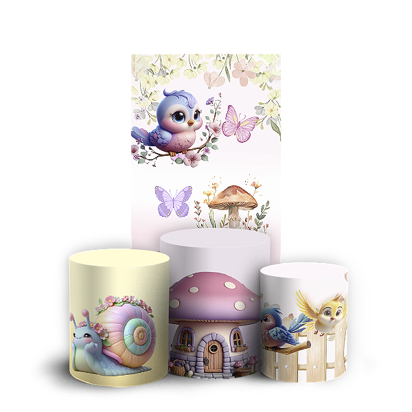 Faixa Lateral e Trio Cilindro Sublimado 3D Vest Facil - Jardim