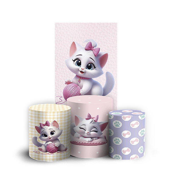 Faixa Lateral e Trio Cilindro Sublimado 3D Vest Facil - Gata Marie