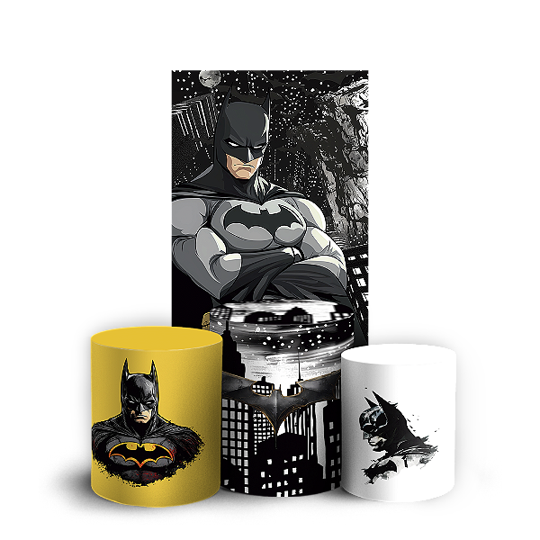 Faixa Lateral e Trio Cilindro Sublimado 3D Vest Facil - Batman