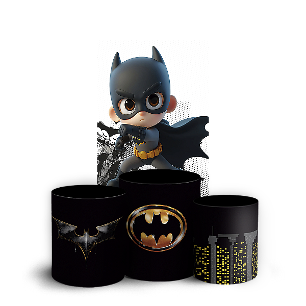 Faixa Lateral e Trio Cilindro Sublimado 3D Vest Facil - Batman