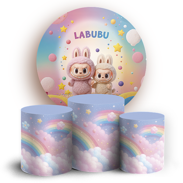KIT Redondo e Trio - Labubu - Sublimado 3D