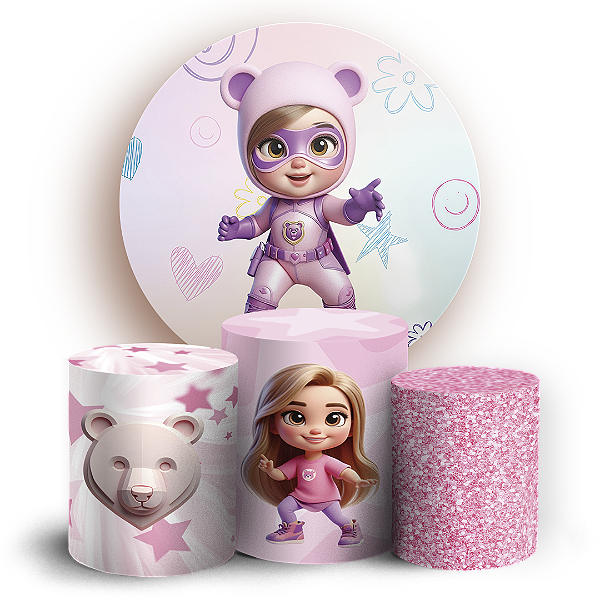 KIT Redondo e Trio - Os Aventureiros - Sublimado 3D