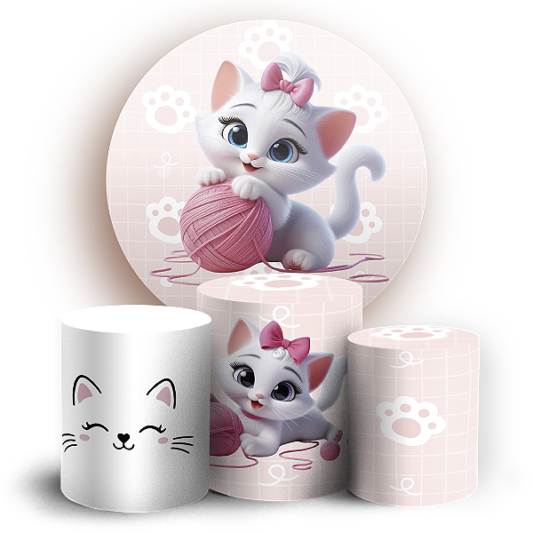 KIT Redondo e Trio - Gata Marie - Sublimado 3D