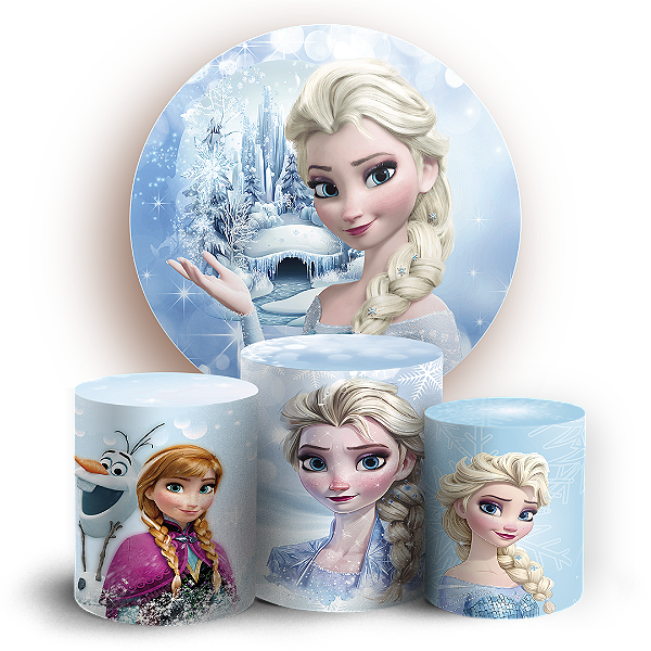 KIT Redondo e Trio - Frozen - Sublimado 3D