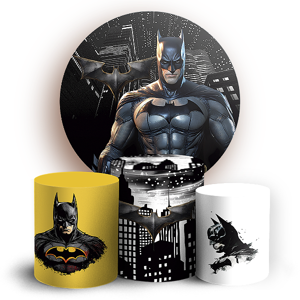 KIT Redondo e Trio - Batman - Sublimado 3D
