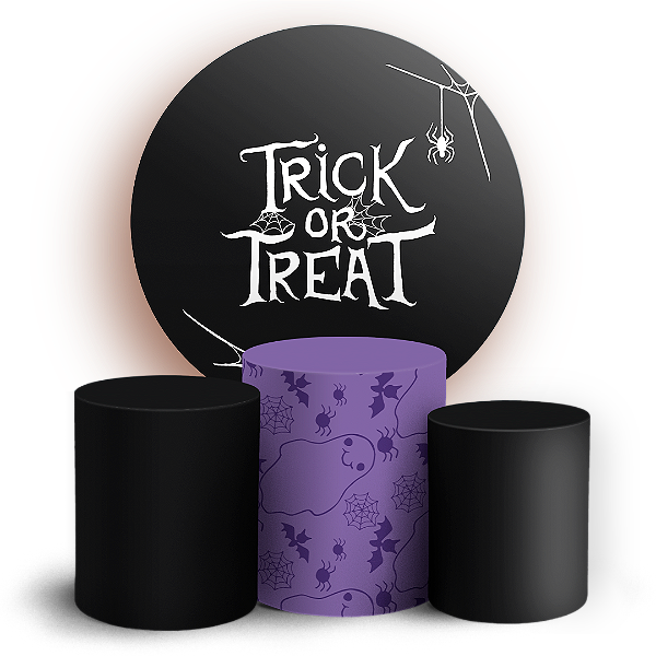 KIT Redondo e Trio - Dia das Bruxas Halloween - Sublimado 3D