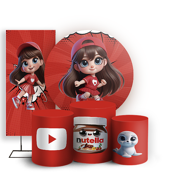 KIT Redondo Trio e Faixa - Os Aventureiros - Sublimado 3D