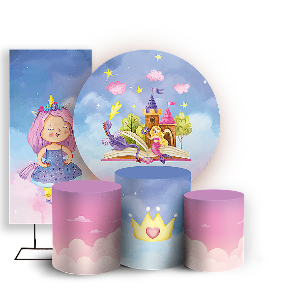 KIT Redondo Trio e Faixa - Encantado - Sublimado 3D