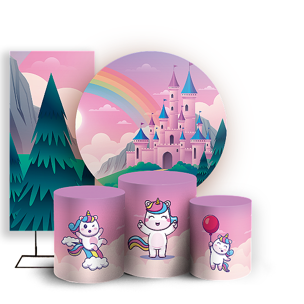 KIT Redondo Trio e Faixa - Encantado - Sublimado 3D