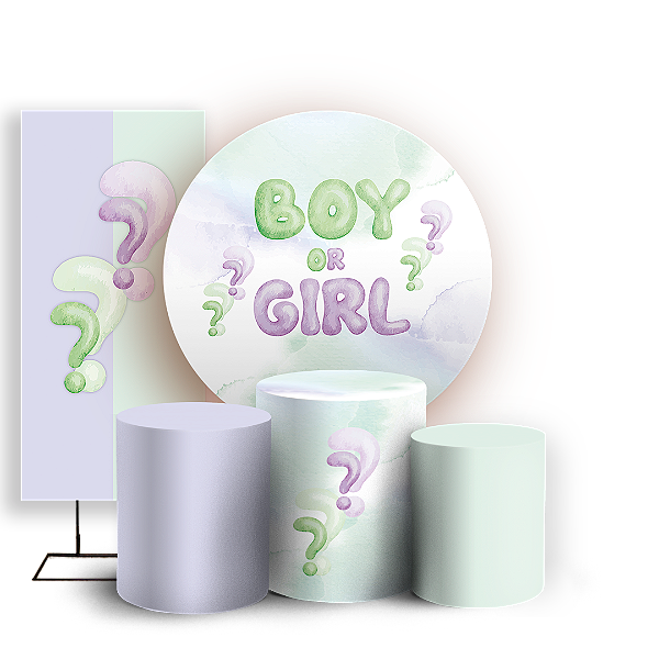 KIT Redondo Trio e Faixa - Revelação - Sublimado 3D