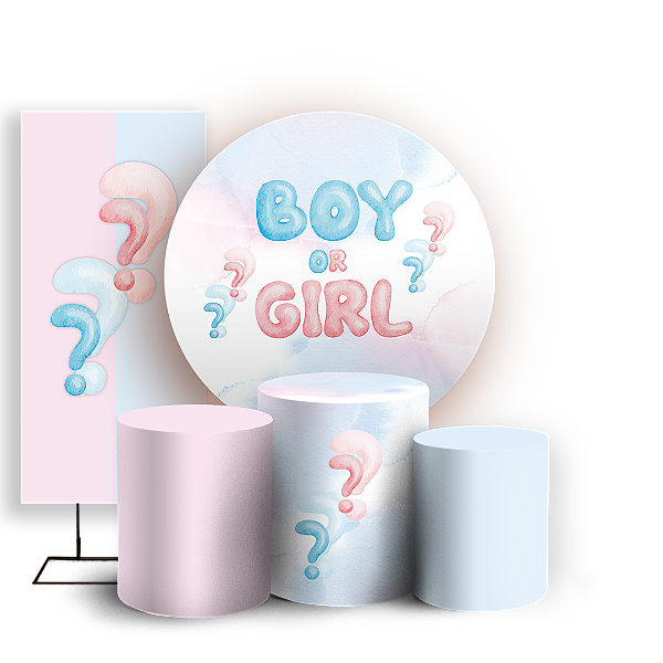 KIT Redondo Trio e Faixa - Revelação - Sublimado 3D