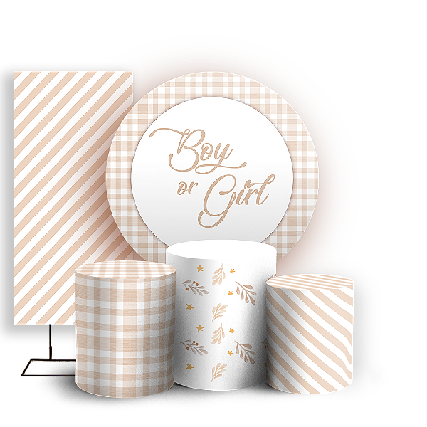 KIT Redondo Trio e Faixa - Revelação - Sublimado 3D