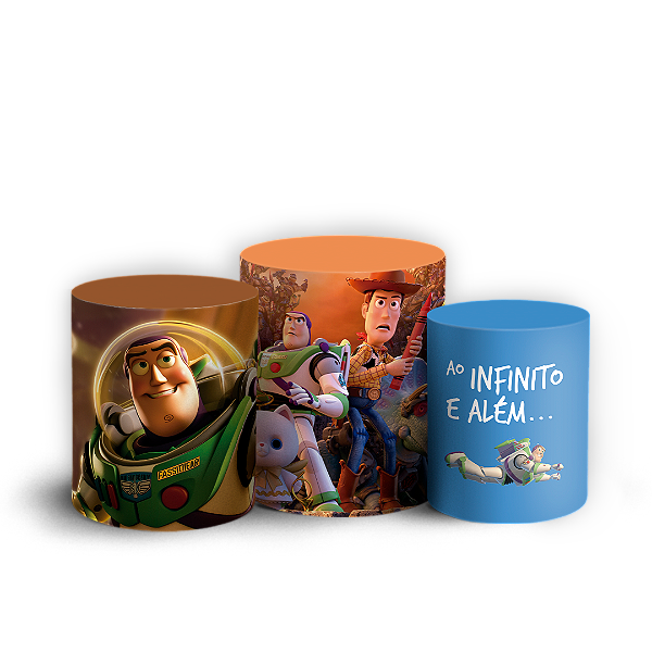 Trio Cilindro - Toy Story  - Sublimado 3D