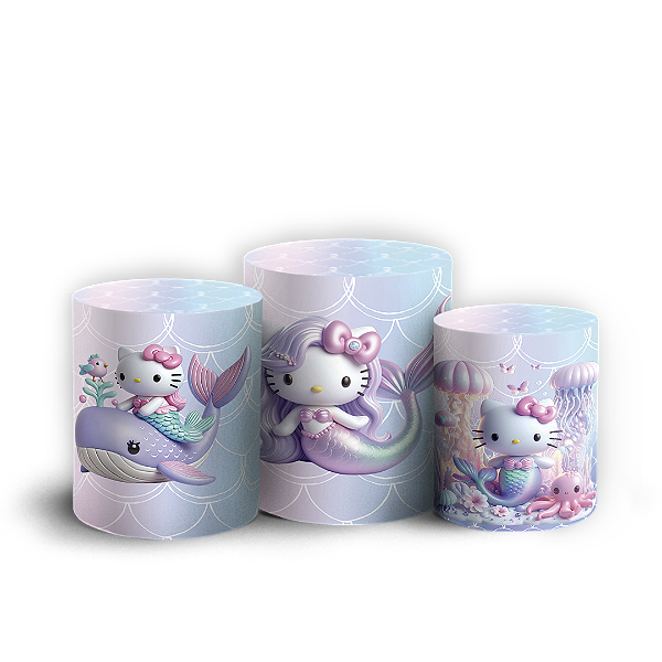 Trio Cilindro - Hello Kitty - Sublimado 3D
