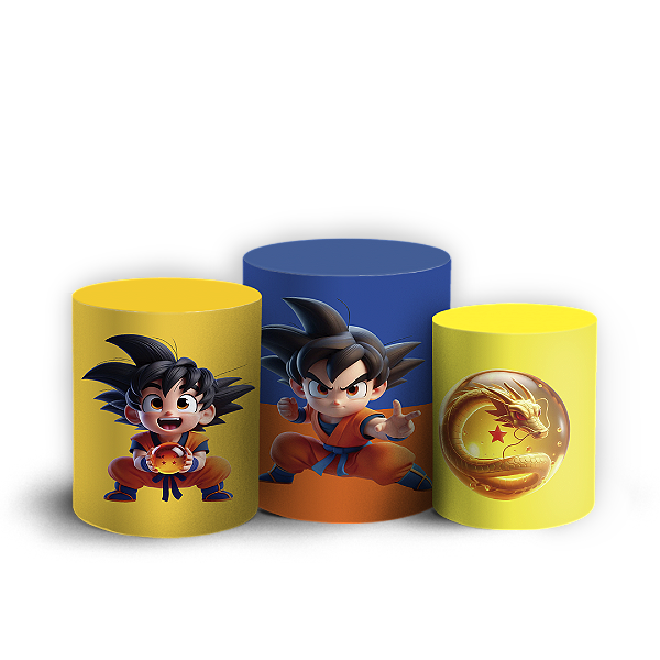 Trio Cilindro - Dragon Ball - Sublimado 3D