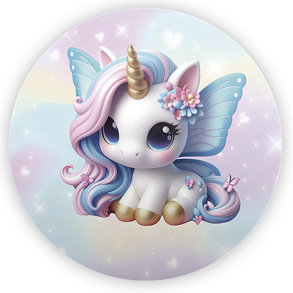 Painel Redondo - Unicórnio - Sublimado 3D