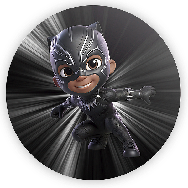 Painel Redondo - Pantera Negra - Sublimado 3D