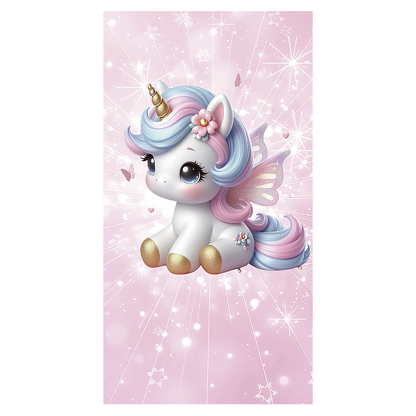 Faixa Lateral - Unicórnio - Sublimado 3D