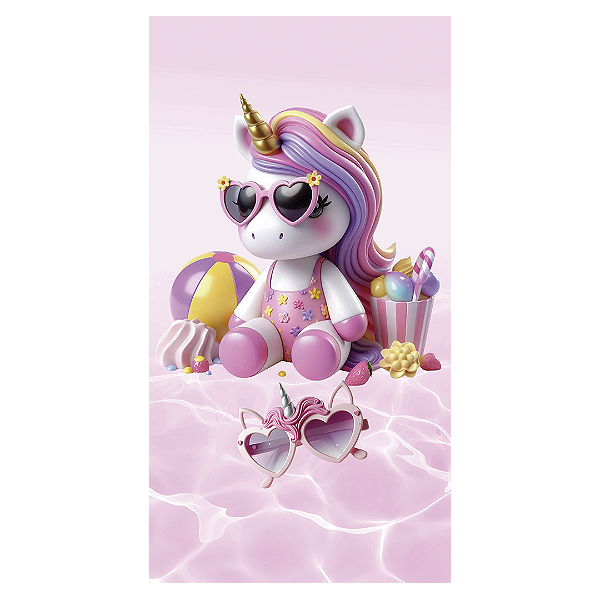 Faixa Lateral - Unicórnio - Sublimado 3D