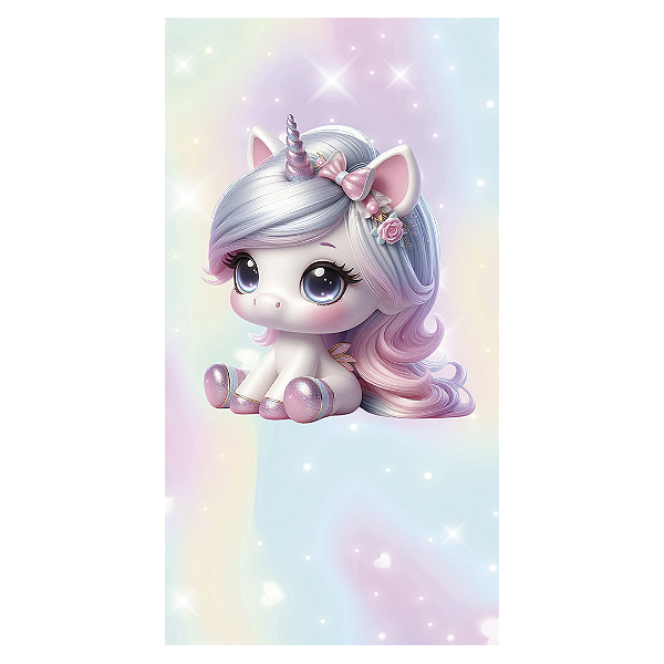 Faixa Lateral - Unicórnio - Sublimado 3D