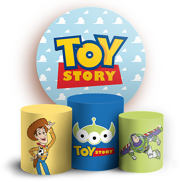 KIT Redondo e Trio - Toy Story  - Sublimado 3D
