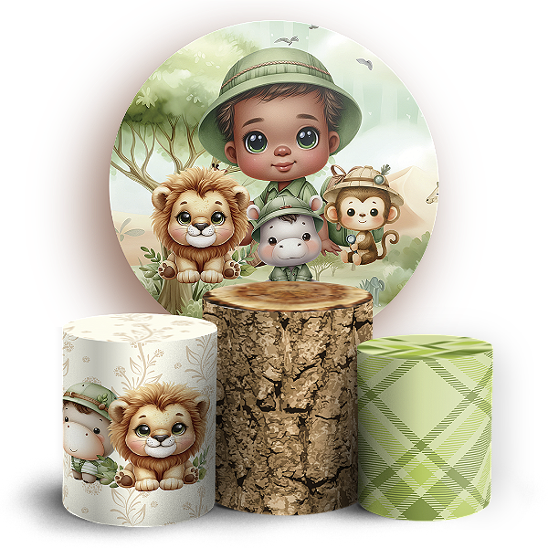 KIT Redondo e Trio - Safari - Sublimado 3D