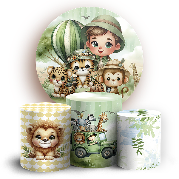 KIT Redondo e Trio - Safari - Sublimado 3D