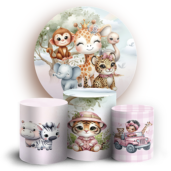 KIT Redondo e Trio - Safari - Sublimado 3D