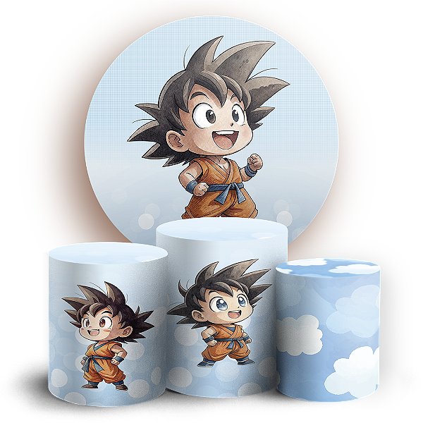 KIT Redondo e Trio - Dragon Ball - Sublimado 3D