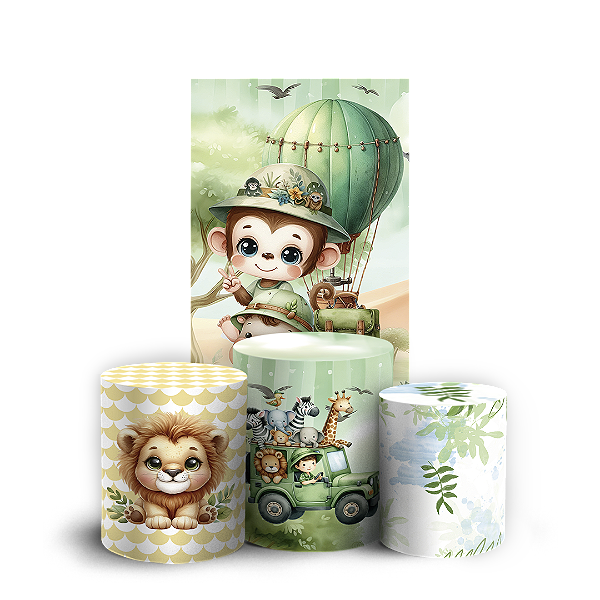 Faixa Lateral e Trio Cilindro Sublimado 3D Vest Facil - Safari