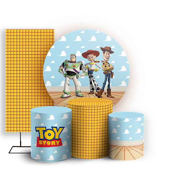 KIT Redondo Trio e Faixa - Toy Story  - Sublimado 3D