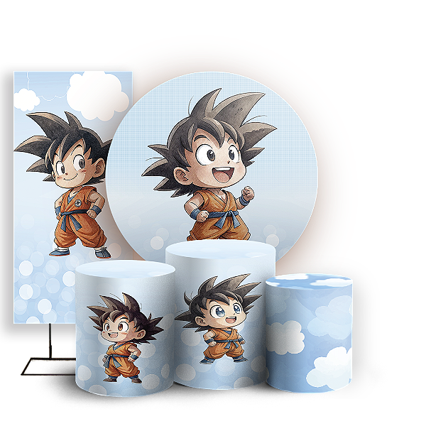 KIT Redondo Trio e Faixa - Dragon Ball - Sublimado 3D