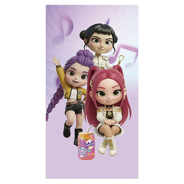 Faixa Lateral - Guerreiras Do K Pop - Sublimado 3D