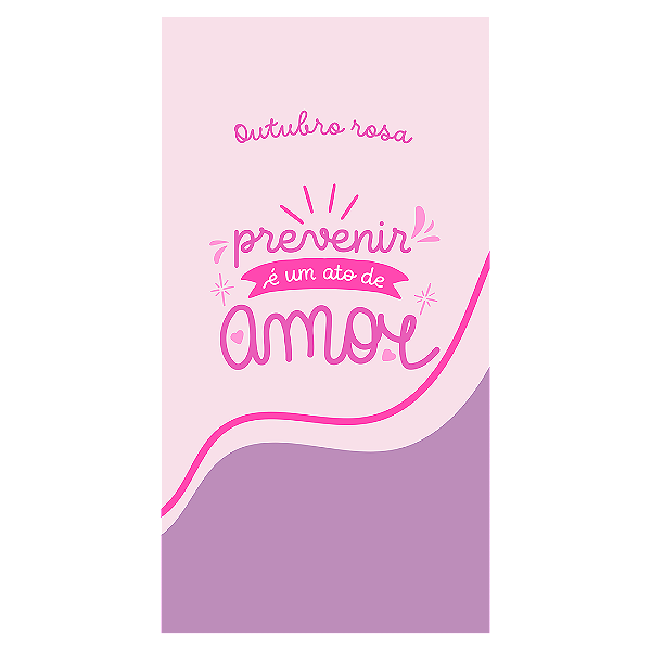 Faixa Lateral - Outubro Rosa - Sublimado 3D